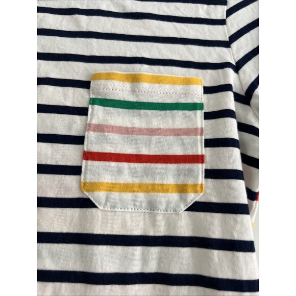 Boden Rainbow Stripes Ahead Of The Rest T Shirt Size 4 - Picture 2 of 5